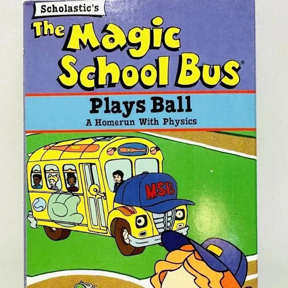 THE MAGIC SCHOOL BUS PLAYS BALL A Homerun with Physics VHS Home Video Cassette - Picture 1 of 8